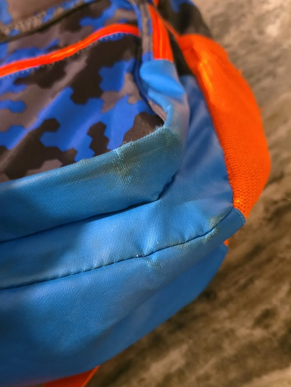 Under Armour Blue & Orange Camo Daypack